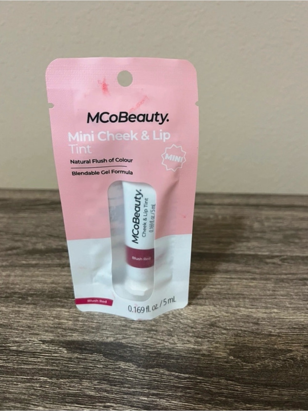 MCoBeauty Mini Cheek & Lip Tint — Blush Red
